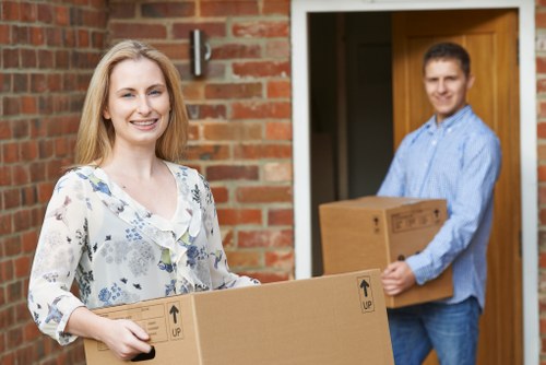 Commercial moving team planning a business relocation in Old Malden