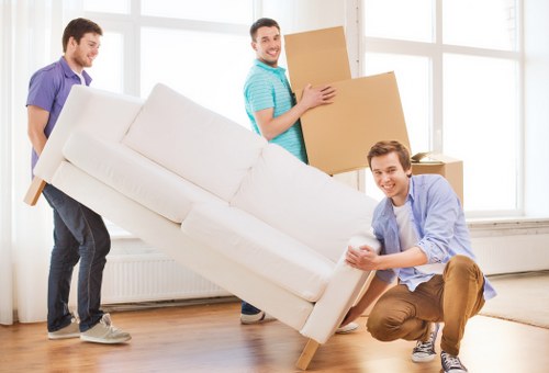 Man with van moving furniture for an Old Malden home move