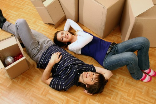 Careful loading of furniture for a man with van move in Old Malden