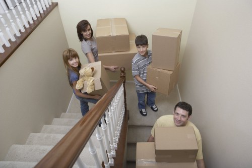 Packing and furniture handling during a house move in Old Malden